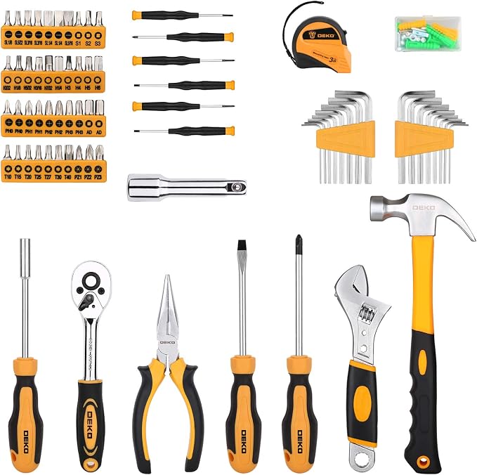 DEKOPRO 158 Piece Tool Set-General Household Hand Tool Kit, Auto Repair Tool Set - Image 3