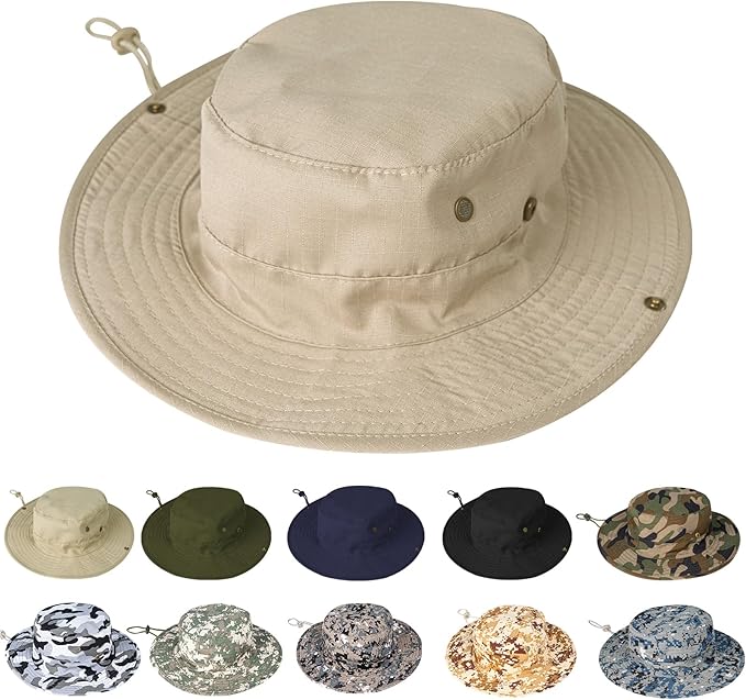 Sun Hats for Men Women Boonie Hat Foldable Fishing Hat UPF 50+ Bucket Hat for by ZOORON