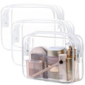 PACKISM TSA Approved Toiletry Bag, 3 Pack Clear Makeup Bag, Travel Makeup by Packism
