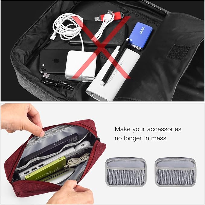 imComor Universal Electronics Accessories Case Bag, Power Adapter, Laptop Mouse - Image 5