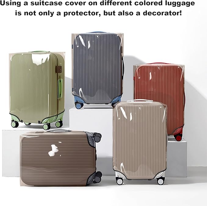 Explore Land Clear Luggage Cover Tough Protector Fits - Image 2