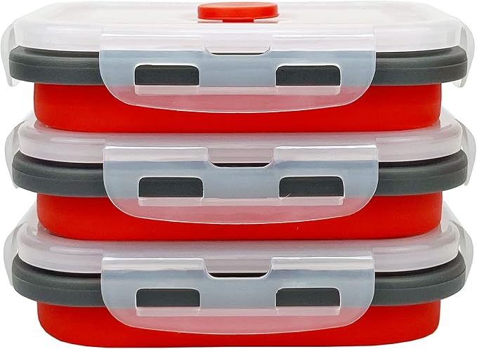 CCyanzi 3piece Collapsible Food Storage Containers by CCyanzi