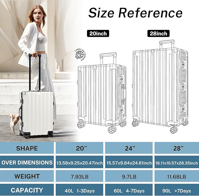 Krute Carry On Luggage Noble TSA Airline Approved Suitcase - Image 7