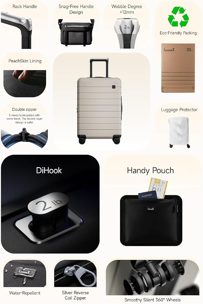 LUGGEX Carry On Luggage HUP3, Accelerate Access - Image 4