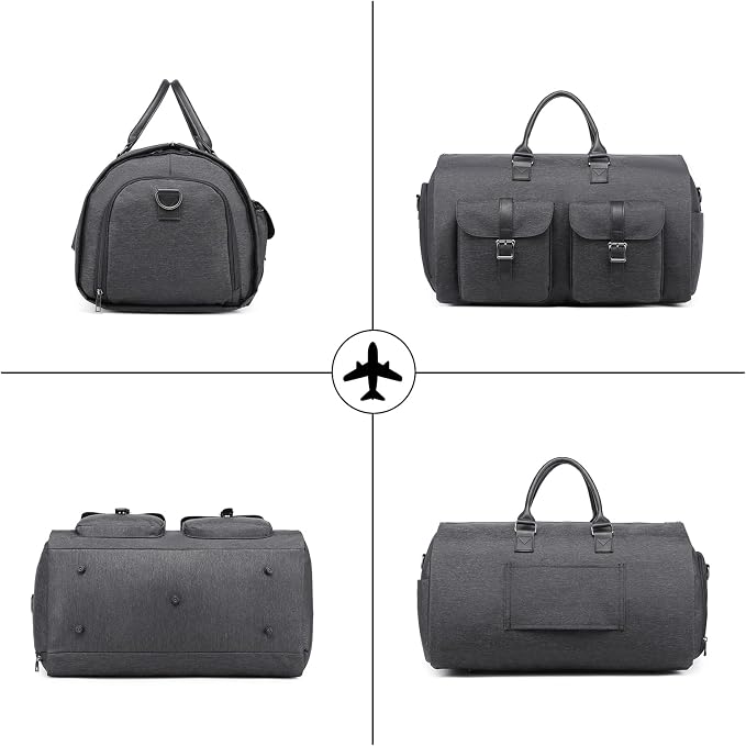 seyfocnia Convertible Travel Garment Bag, Carry on Garment Duffel Bag - Image 5