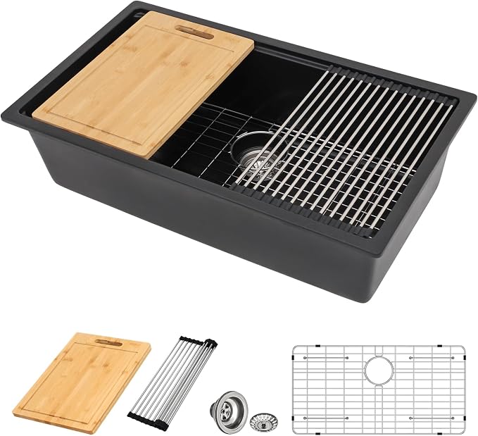 32 Granite Composite Kitchen Sink by DONSDEY