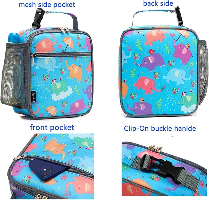 FlowFly Kids Lunch box Insulated Soft Bag Mini Cooler Back to School Thermal - Image 4