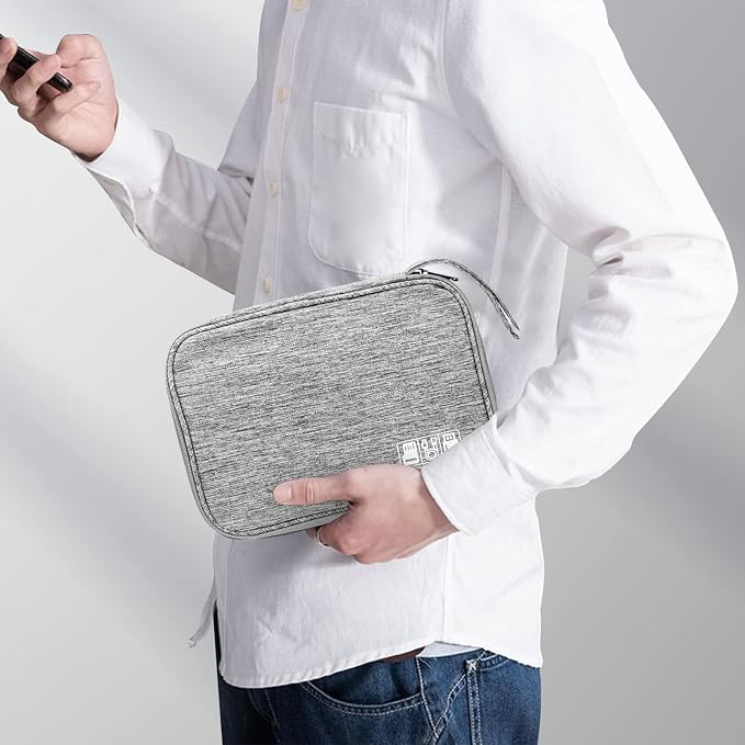 Electronics Organizer Travel Case, Electronic Accessories Storage Bag, Travel - Image 7