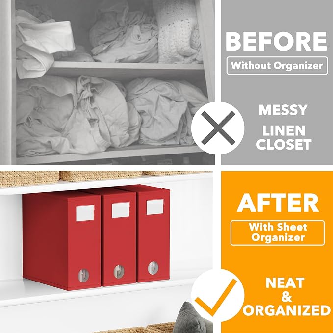 SpaceAid 3 Pack Bed Organizers and Storage, Foldable Sheet Organizer - Image 2