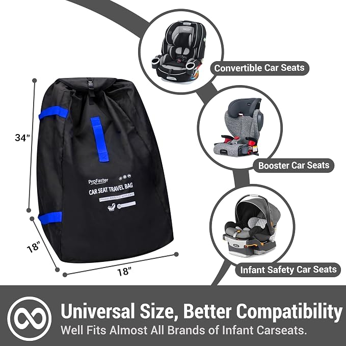 Car Seat Travel Bag Backpack for Air Travel - Image 2