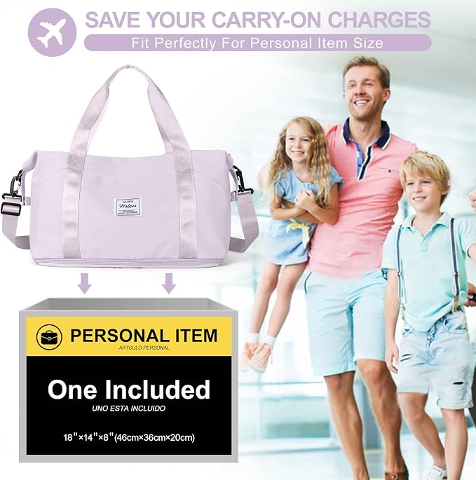 Travel Duffel Bag, Sports Tote Gym Bag, Shoulder Weekender Overnight Bag - Image 2
