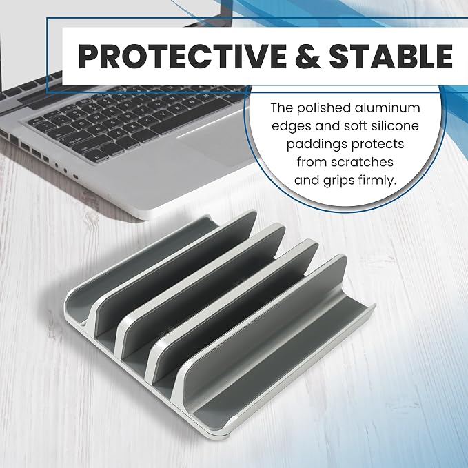 Multiple Laptop Holder Adjustable Laptop Stand Holds 5 Devices, Fits All - Image 6