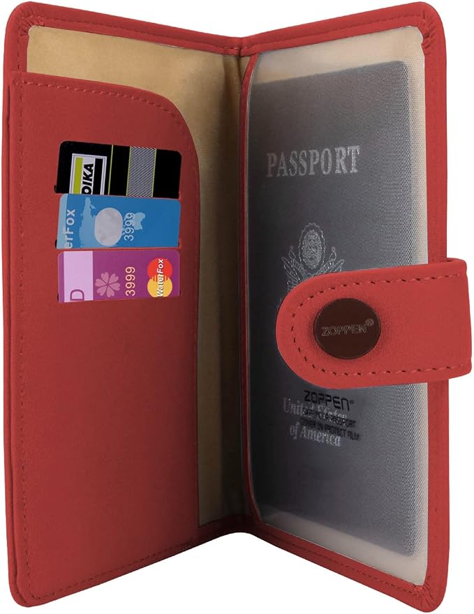 ZOPPEN Passport Holder Women, Passport Cover Travel Wallet Rfid Blocking - Image 4