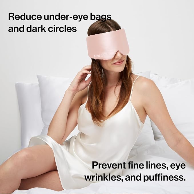 Dore & Rose Deep Sleep Mask Light Blocking, 23 Momme Mulberry Silk Eye Mask - Image 7