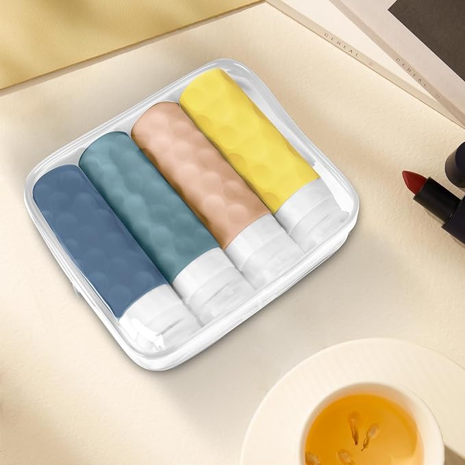 Travel Bottles for Toiletries, BPA Free Leak Proof Premium Silicone Bottles - Image 7
