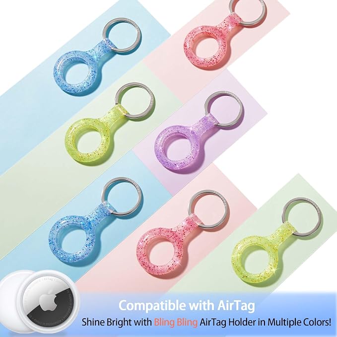 ThingsBag Apple AirTags 4 Pack Case Keychain Silicone Apple Air Tags Holder - Image 3