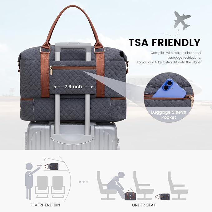 LOVEVOOK Travel Duffle Bag, Weekender Bags - Image 4