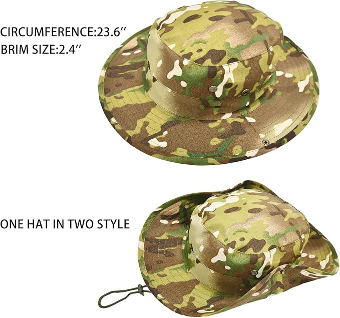 Sun Hats for Men Women Boonie Hat Foldable Fishing Hat UPF 50+ Bucket Hat for - Image 2
