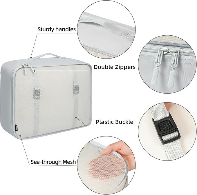 BAGAIL 6 Set/8 Set/10 Set Packing Cubes Various Sizes Packing Organizer - Image 6