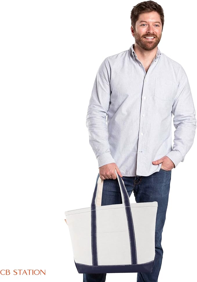 CB STATION Medium Classic Canvas Tote Bag - Image 4