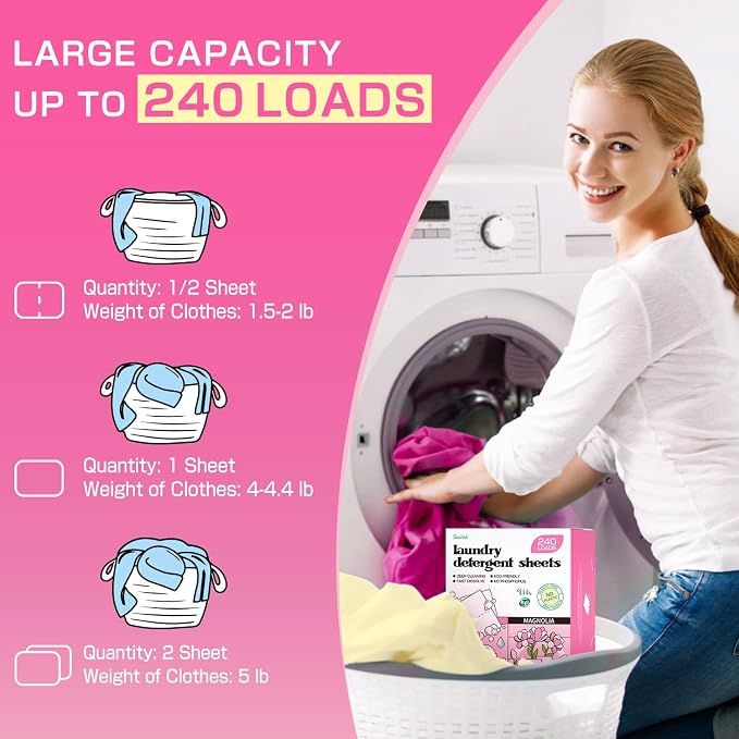 Soulink Magnolia Laundry Detergent Sheets 240 Loads - Image 3