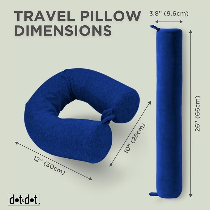 Dot&Dot Twist Memory Foam Travel Pillow - Image 2