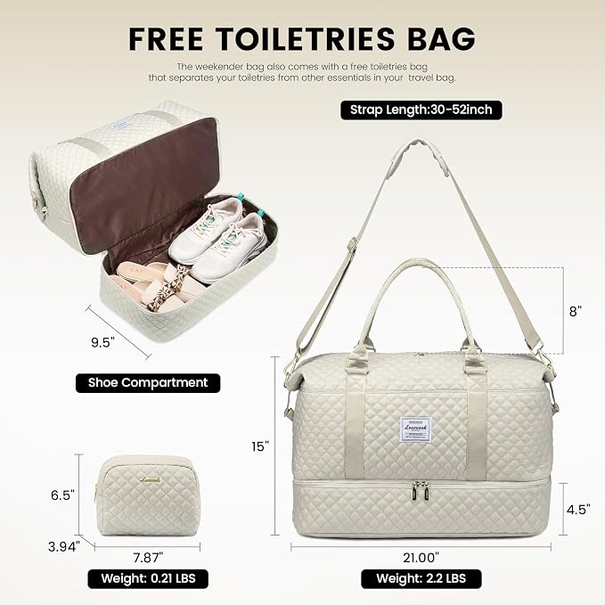 LOVEVOOK Travel Duffle Bag, Weekender Bags - Image 2