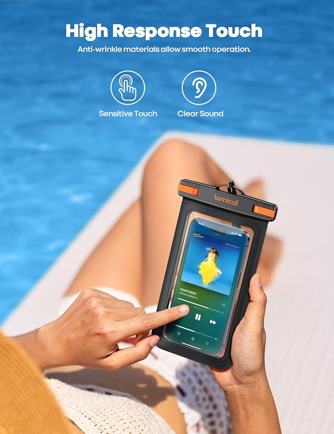 Lamicall Large Size Waterproof Phone Pouch Case - Image 3