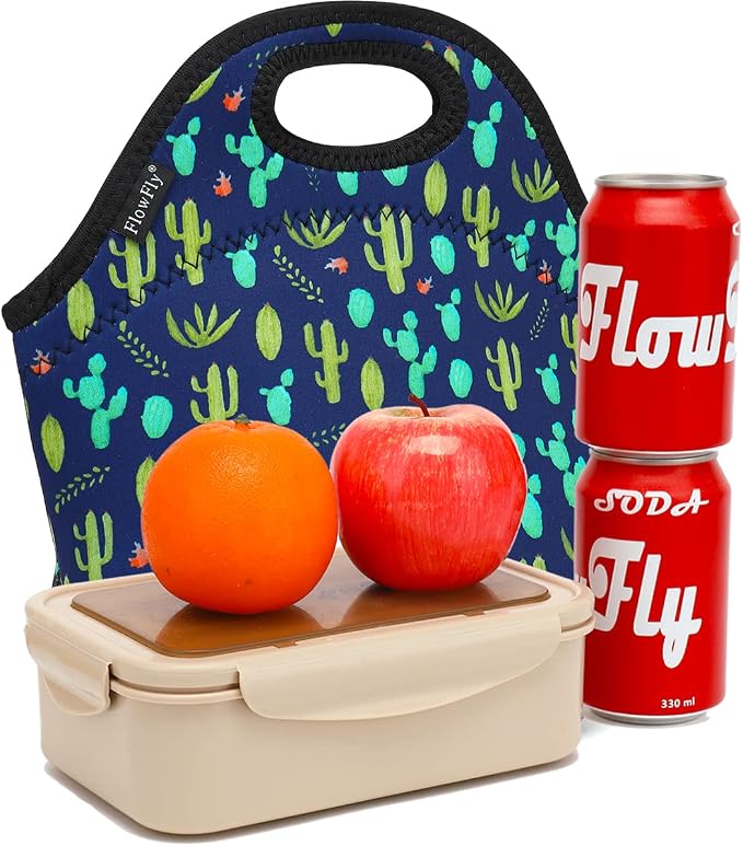 FlowFly Neoprene Lunch Tote Insulated Thermal Reusable Lunch Bag Box - Image 7