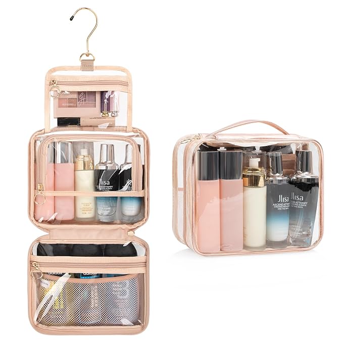CUBETASTIC Clear Toiletry Bag for Women, Small Travel Bag - Image 7