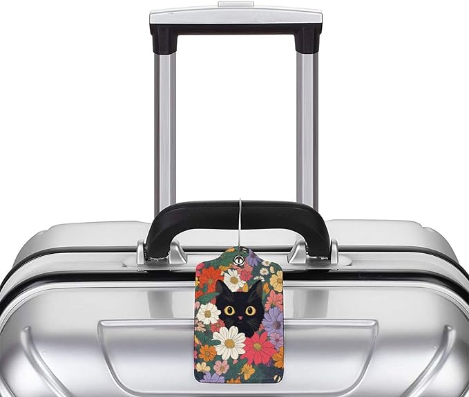 2 Pack Luggage Tag for Suitcase, Cute Unique Leather Suitcase Tags Identifiers - Image 5