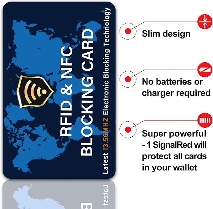 SaiTech IT 2 Pack RFID Blocking Card NFC Contactless Debit/Credit Card ATM - Image 6