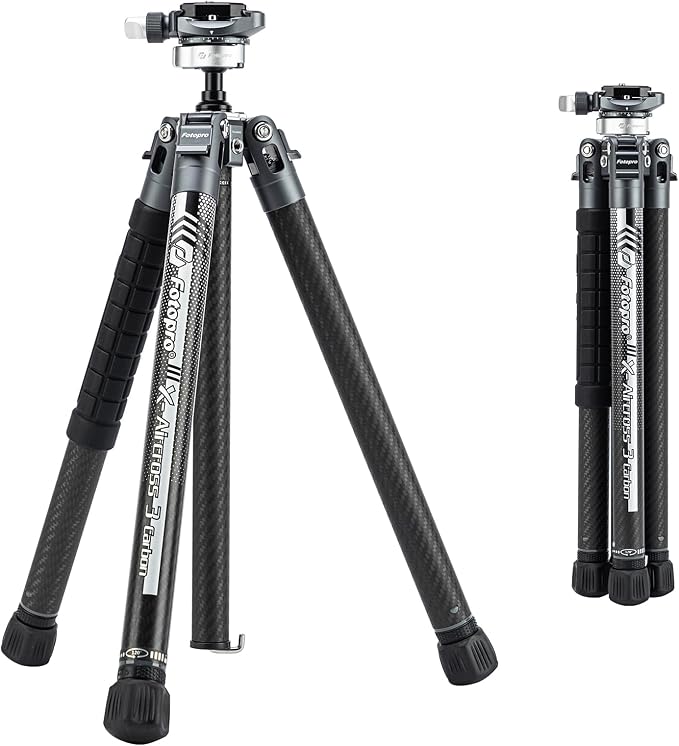 Fotopro Carbon Fiber Tripod 1.7lbs Ultralight 62 Inch Portable Compact Travel by Fotopro