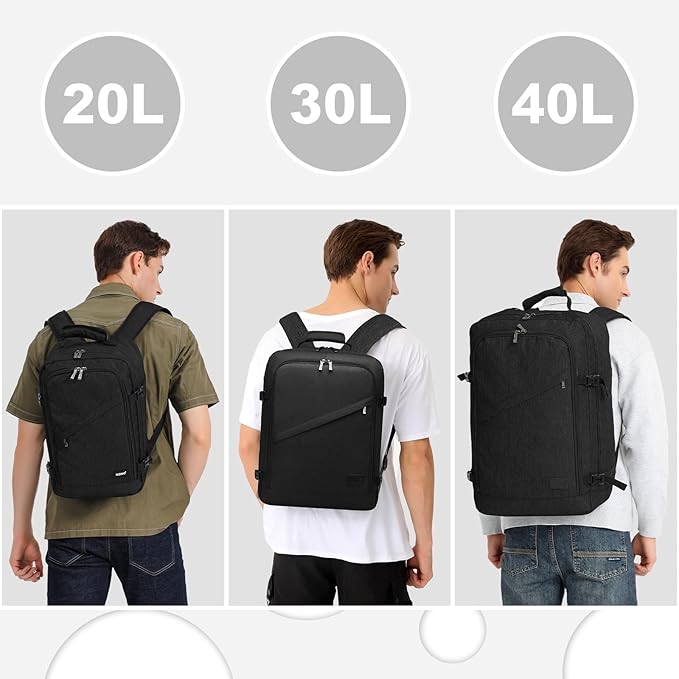 Kono Carry on Backpack, Waterproof Lightweight Daypack - Image 3