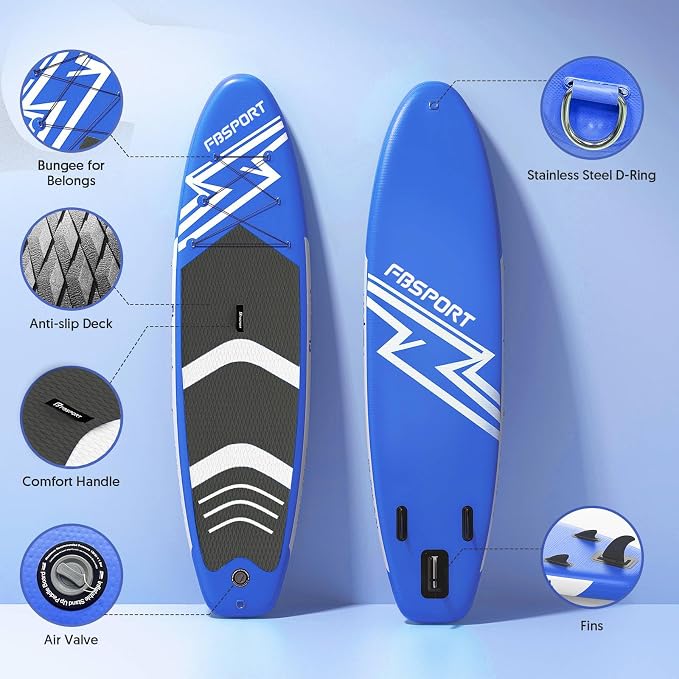 FBSPORT 11' Premium Stand Up Paddle Board, Yoga Board - Image 3