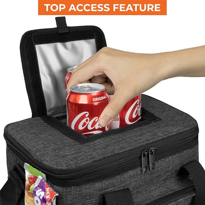 OPUX Soft Cooler Bag, Insulated Collapsible Lunch Cooler Bag - Image 3
