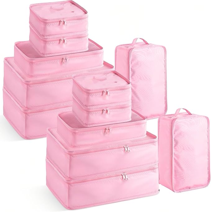 Reginary 6 Set Travel Packing Cubes Luggage Organizer Set Lightweight Suitcase by Reginary
