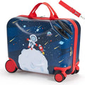 VEVOR Ride-on Luggage, 26 L Capacity, 18 Inches Tow Along Toddler Carry on by VEVOR
