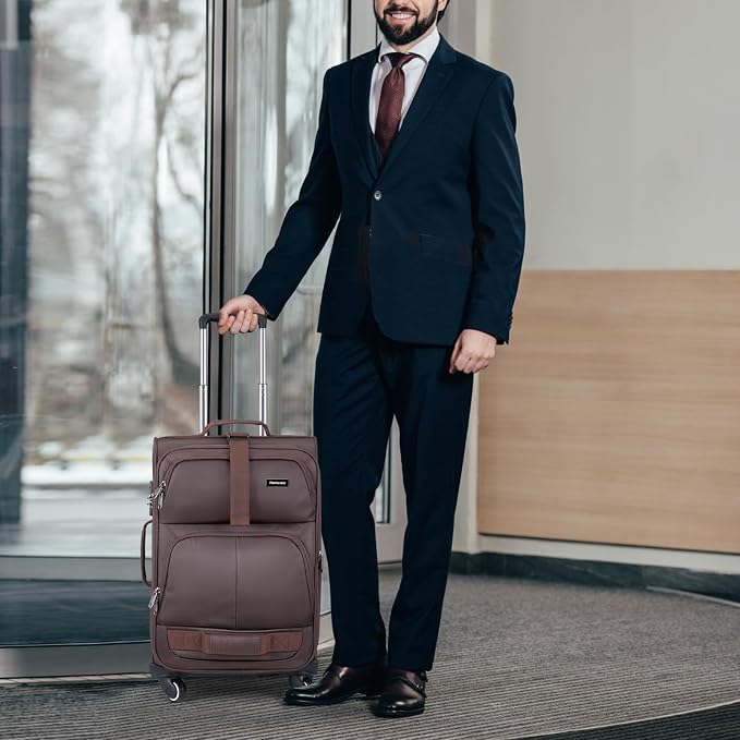 Hanke 20 Inch Softside Expandable Carry On Luggage - Image 8