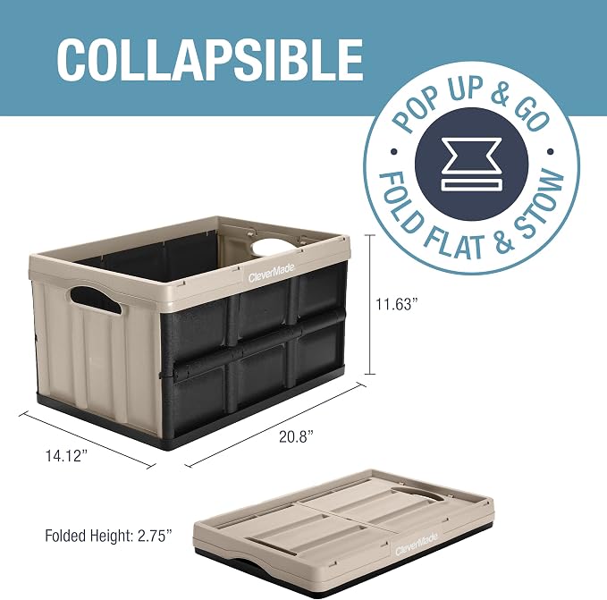CleverMade Collapsible Storage Bins - Image 2