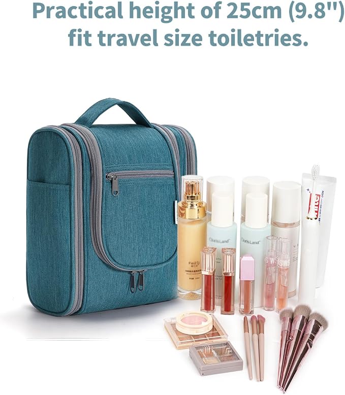 Narwey Small Hanging Travel Toiletry Bag Cosmetic Make up Organizer - Image 5