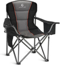 ALPHA CAMP Oversized Camping Chair Heavy Duty Lawn Chair by ALPHACAMP