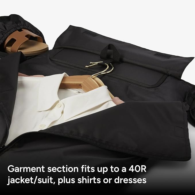 Halfday Convertible 2-in-1 Garment Duffel Weekender Bag 40L | Wrinkle-Free - Image 2