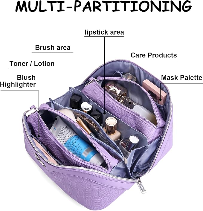 BOYATU Travel Makeup Bag for Women: Cosmetic Organizer Bag - Image 7
