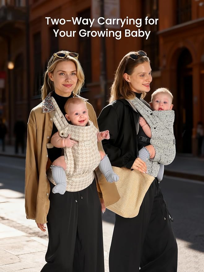 GROWNSY Baby Carrier Newborn to Toddler, Ergonomic Baby Toddler Carrier Wraps - Image 2