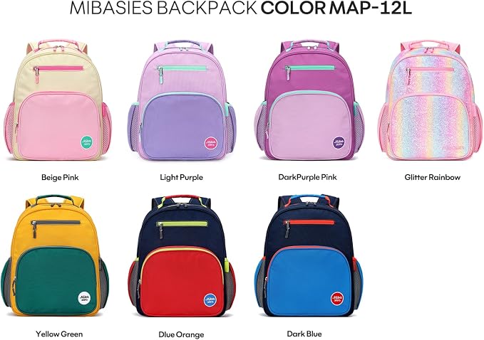 mibasies Girls Backpack 5-8: Glitter Kids Backpacks - Image 5