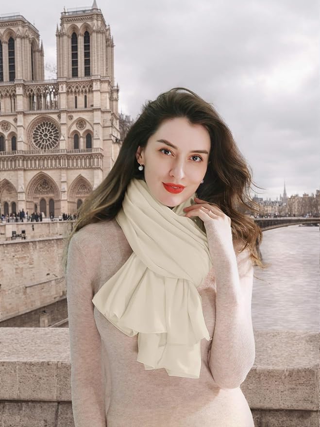 VENVSBEE Shawl Wraps for Women, Travel Scarf Soft Blanket Wrap Pashmina Travel - Image 5