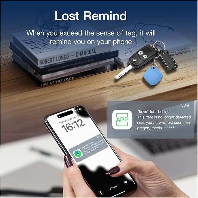 RSH Air Tracker Tag 4 Pack Bluetooth Luggage Tracker tag Locator Works - Image 6