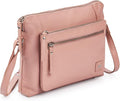Wise Owl Accessories Small Soft Pebbled Real Leather Crossbody Handbags Purses by WiseOwlAccessories