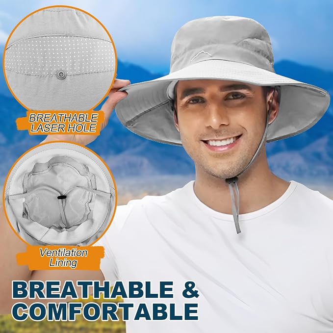 ZOORON Sun Hat for Men Women Fishing Hat - Image 4